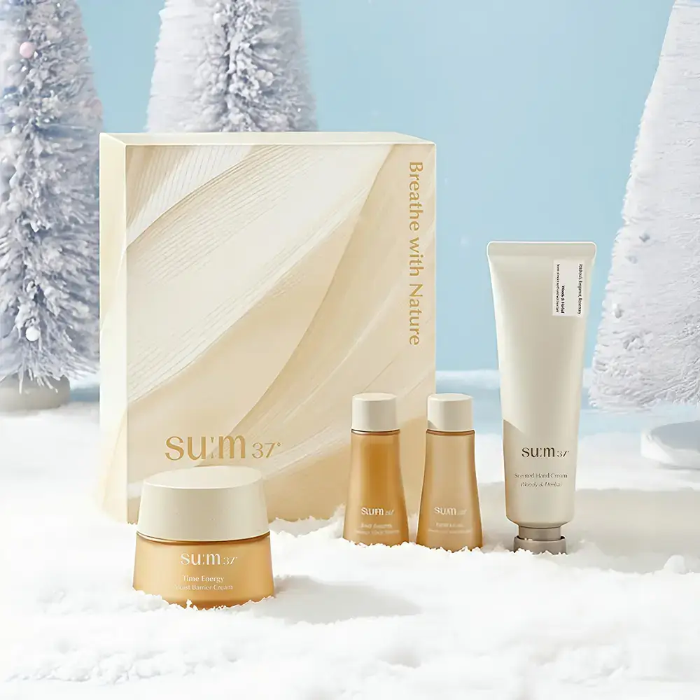 [NEW] 숨37 타임에너지 모이스트 배리어 크림 80ml 기획 (+토너20ml, 에멀전20ml, 핸드크림70ml)